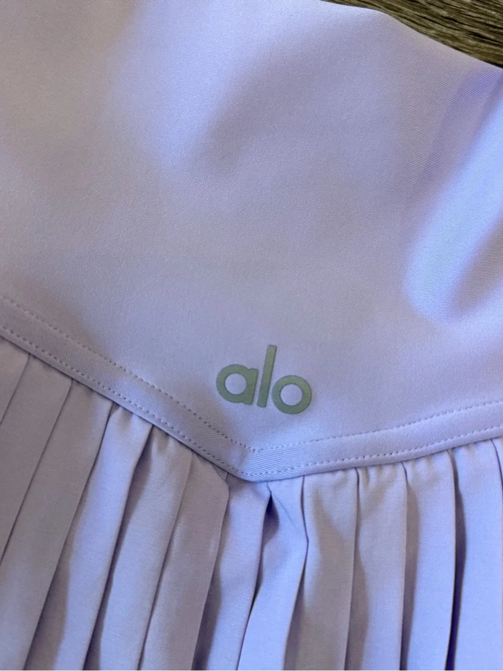 Alo Yoga High-Waist Pleated Purple Tennis Skirt